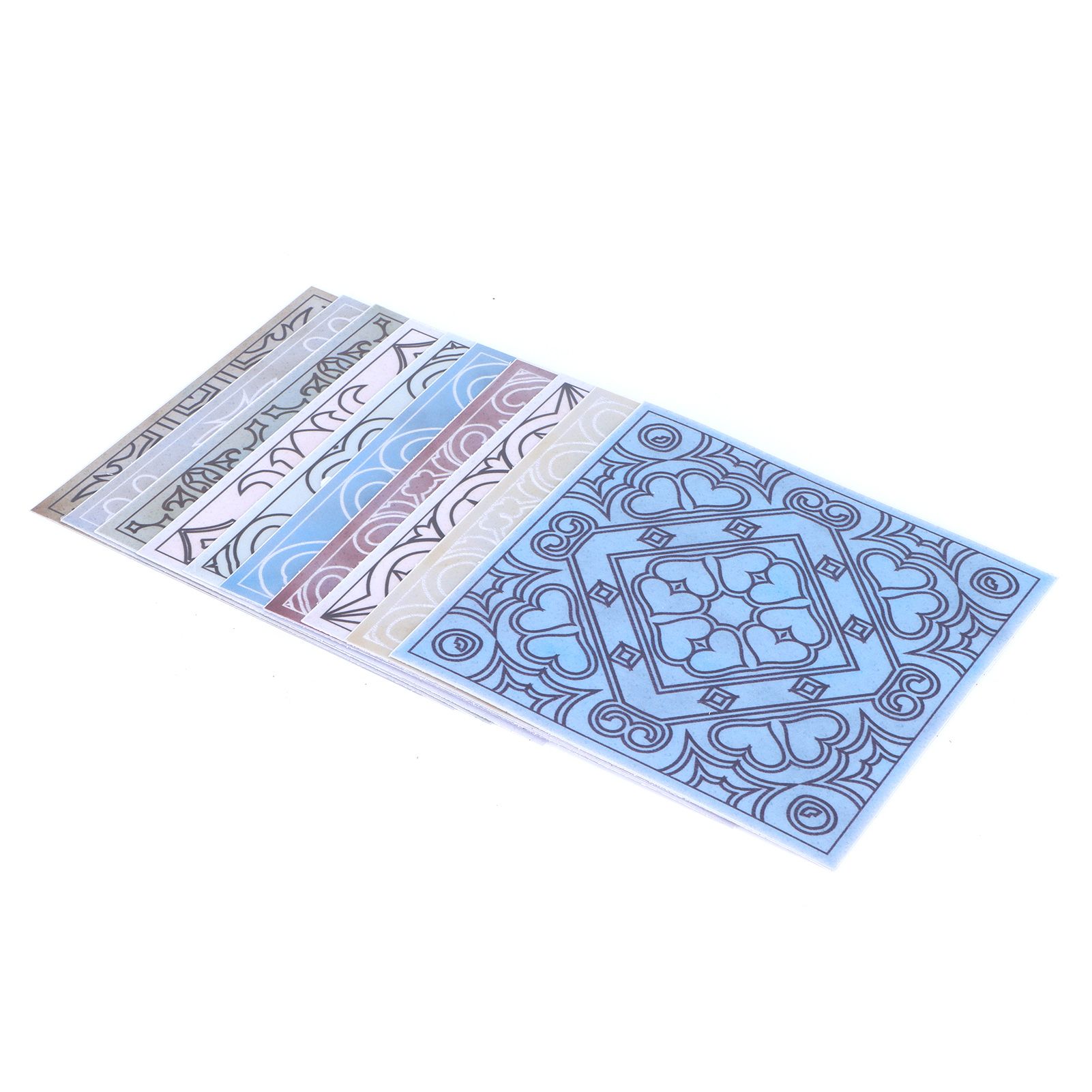 10PCS Tile Stickers Waterproof Oil Proof Self Adhesive Wall Sticker Decal view 10