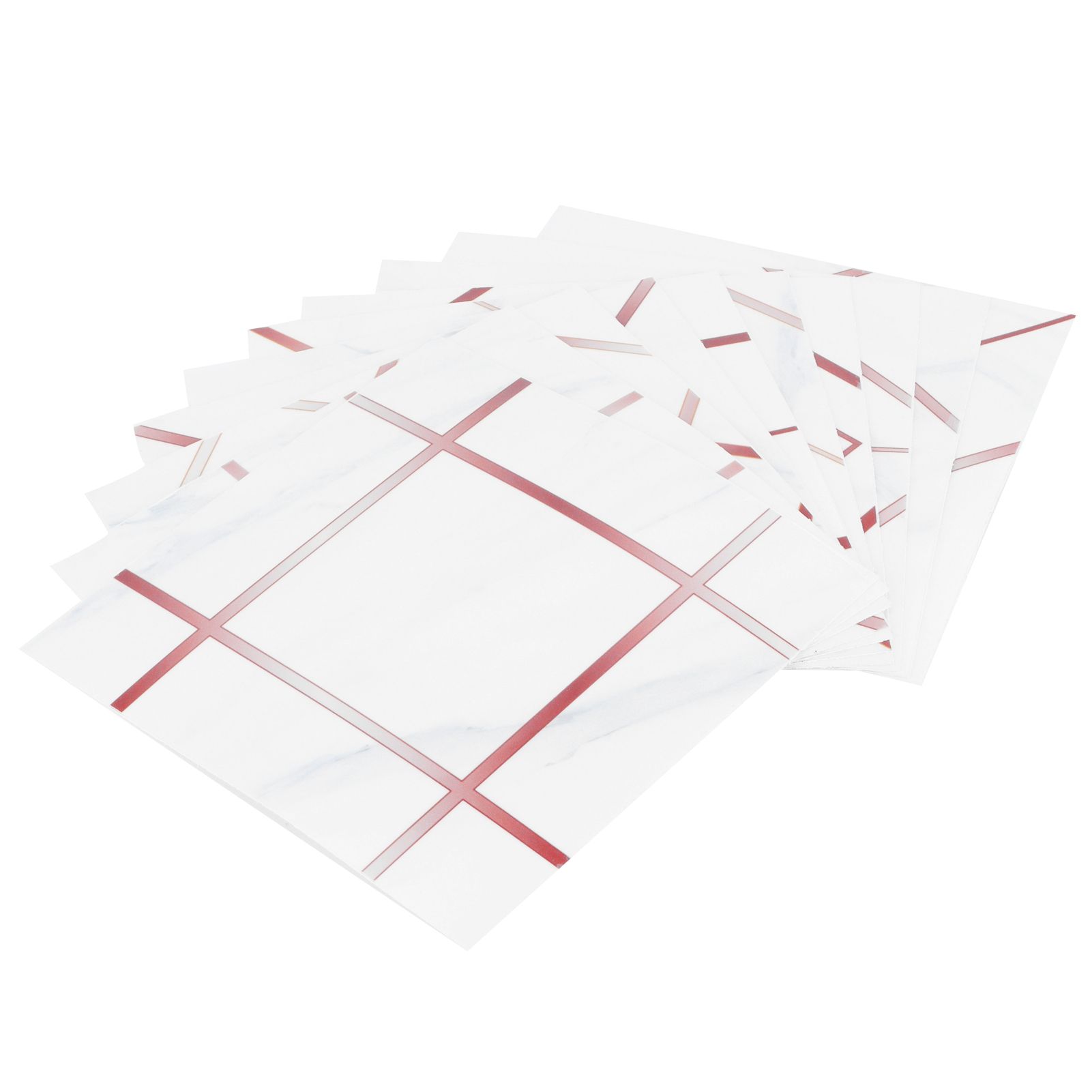 10PCS Kitchen Tile Stickers Waterproof Oil Proof Self Adhesive 3 Dimensional view 10