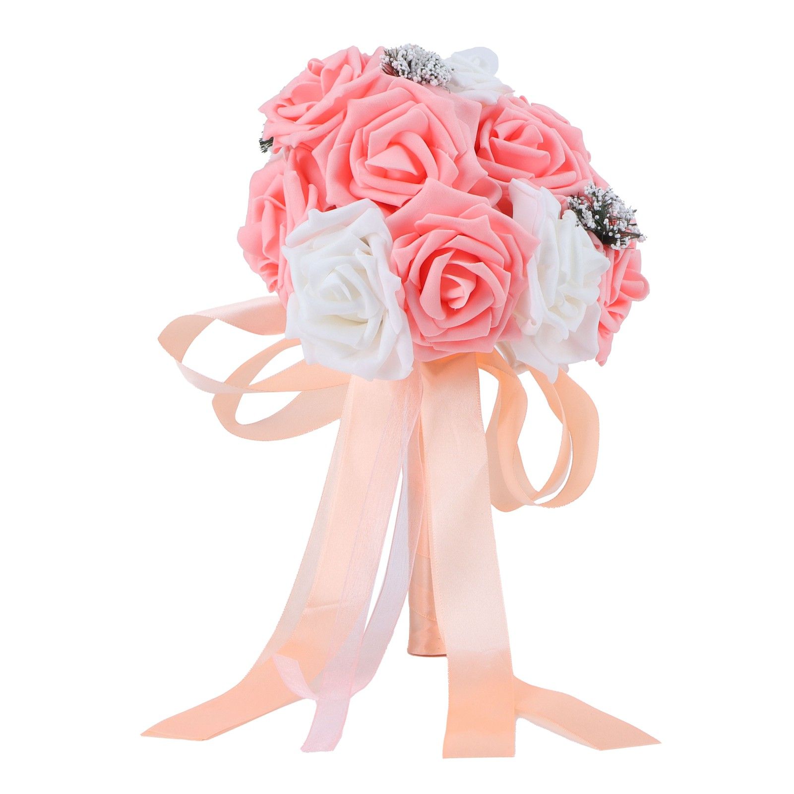 Bridal Bouquet PE Artificial Flowers Bunch for Wedding Stage Office Home view 2