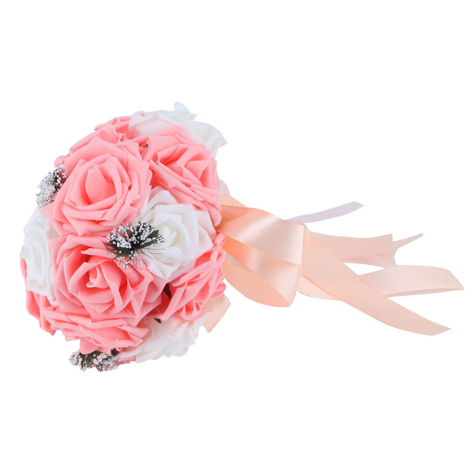 Bridal Bouquet PE Artificial Flowers Bunch for Wedding Stage Office Home view 5