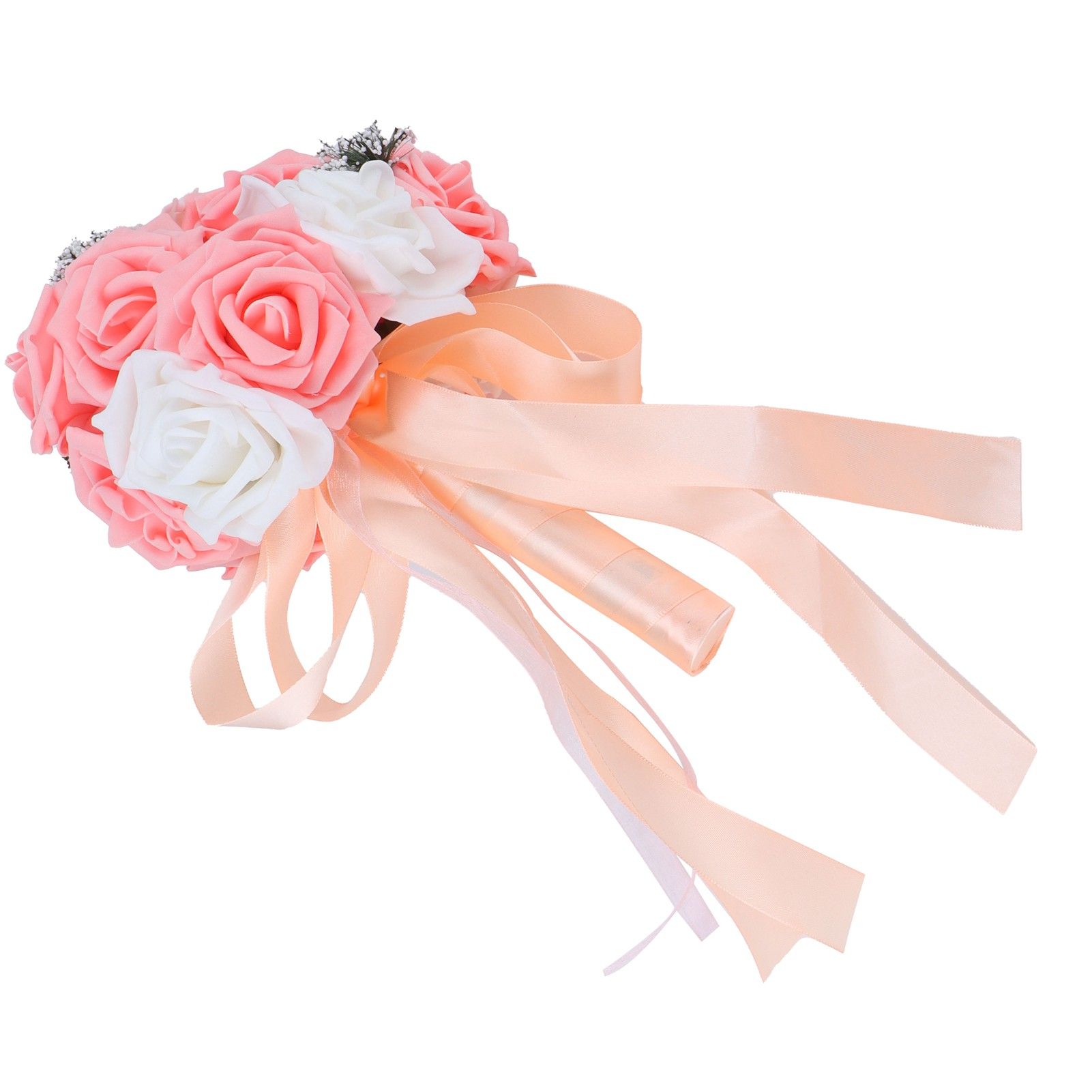 Bridal Bouquet PE Artificial Flowers Bunch for Wedding Stage Office Home view 6