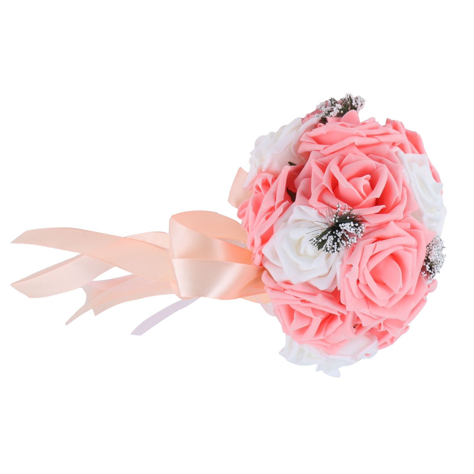 Bridal Bouquet PE Artificial Flowers Bunch for Wedding Stage Office Home view 7