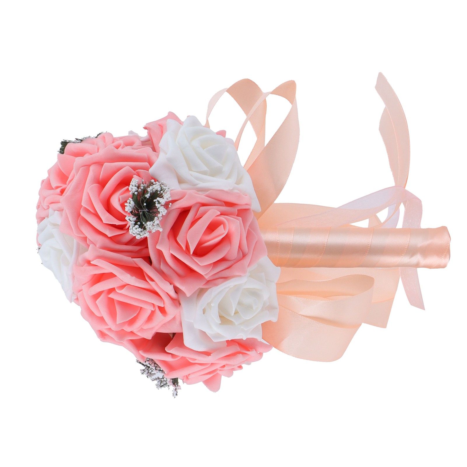 Bridal Bouquet PE Artificial Flowers Bunch for Wedding Stage Office Home view 8