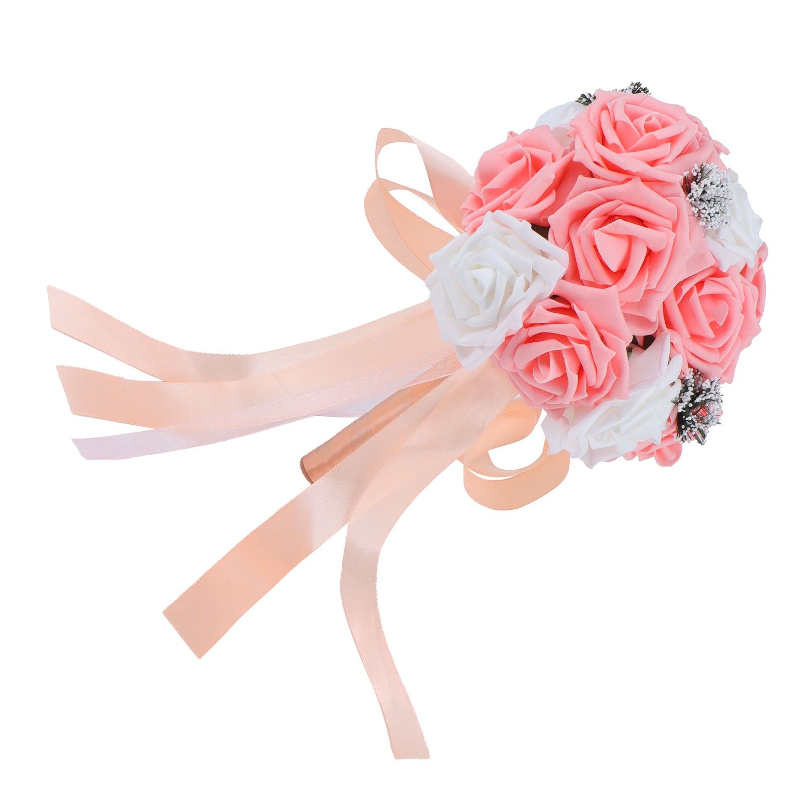 Bridal Bouquet PE Artificial Flowers Bunch for Wedding Stage Office Home view 9