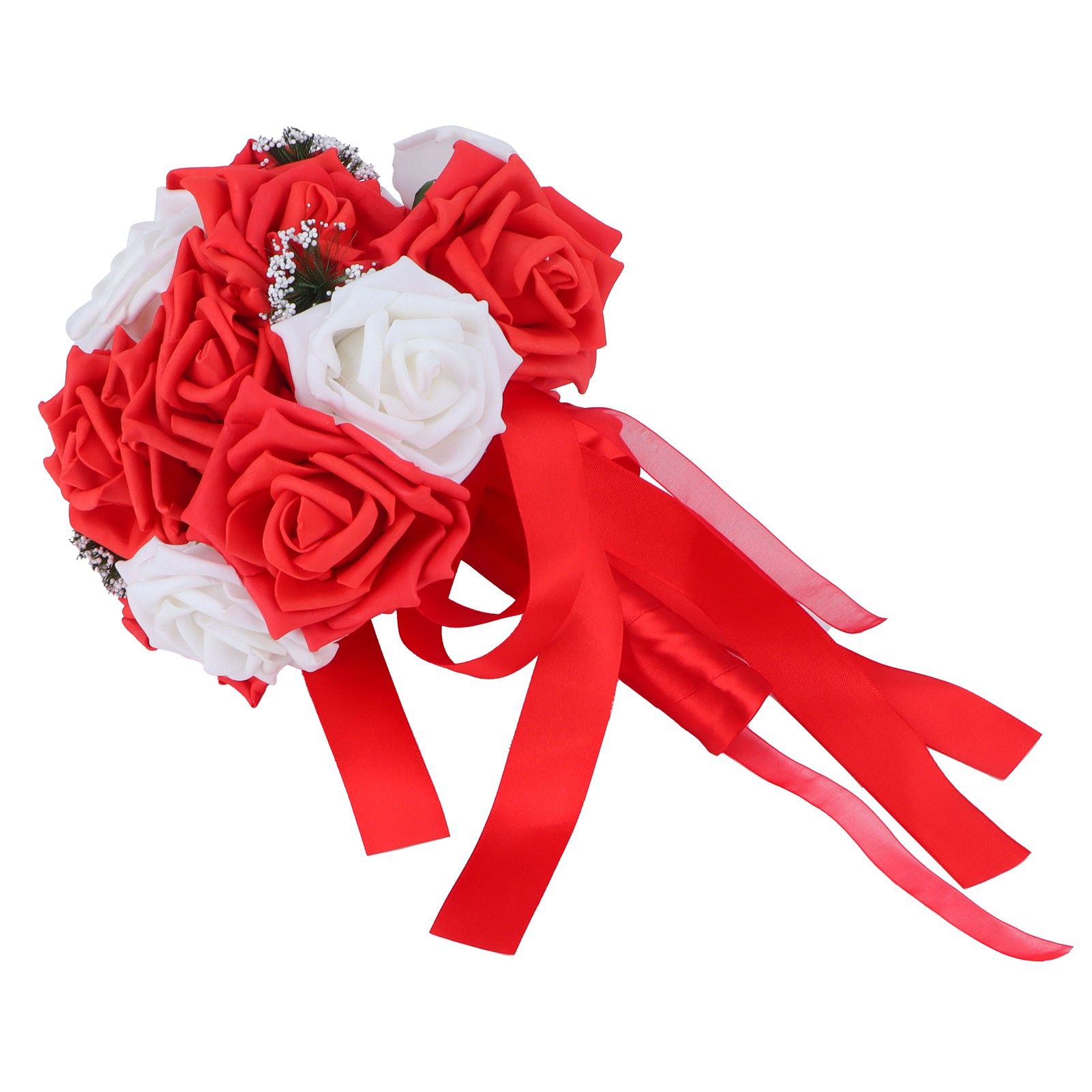 Bridal Bouquet PE Artificial Flowers Bunch for Wedding Stage Office Home view 4