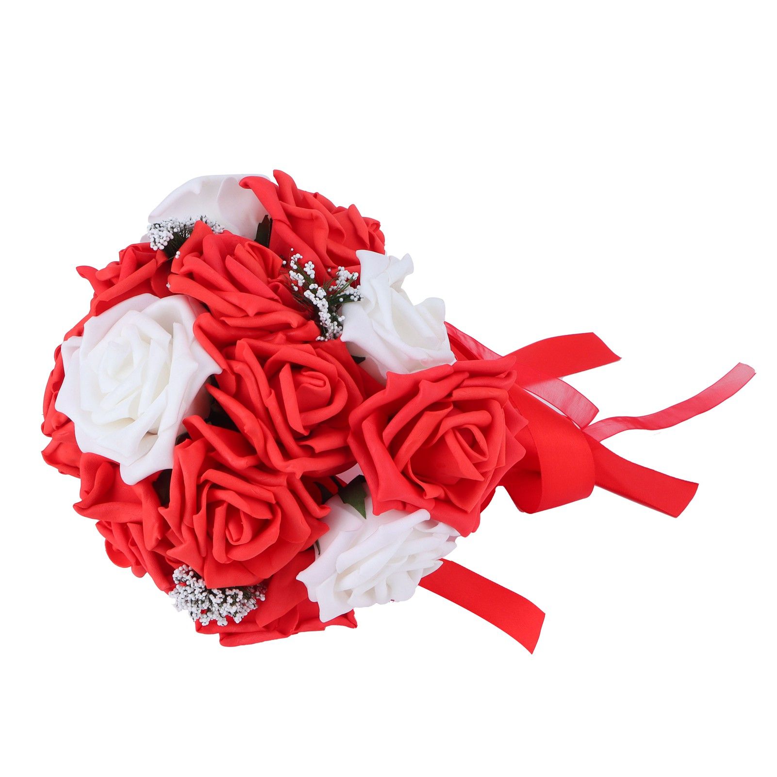 Bridal Bouquet PE Artificial Flowers Bunch for Wedding Stage Office Home view 5