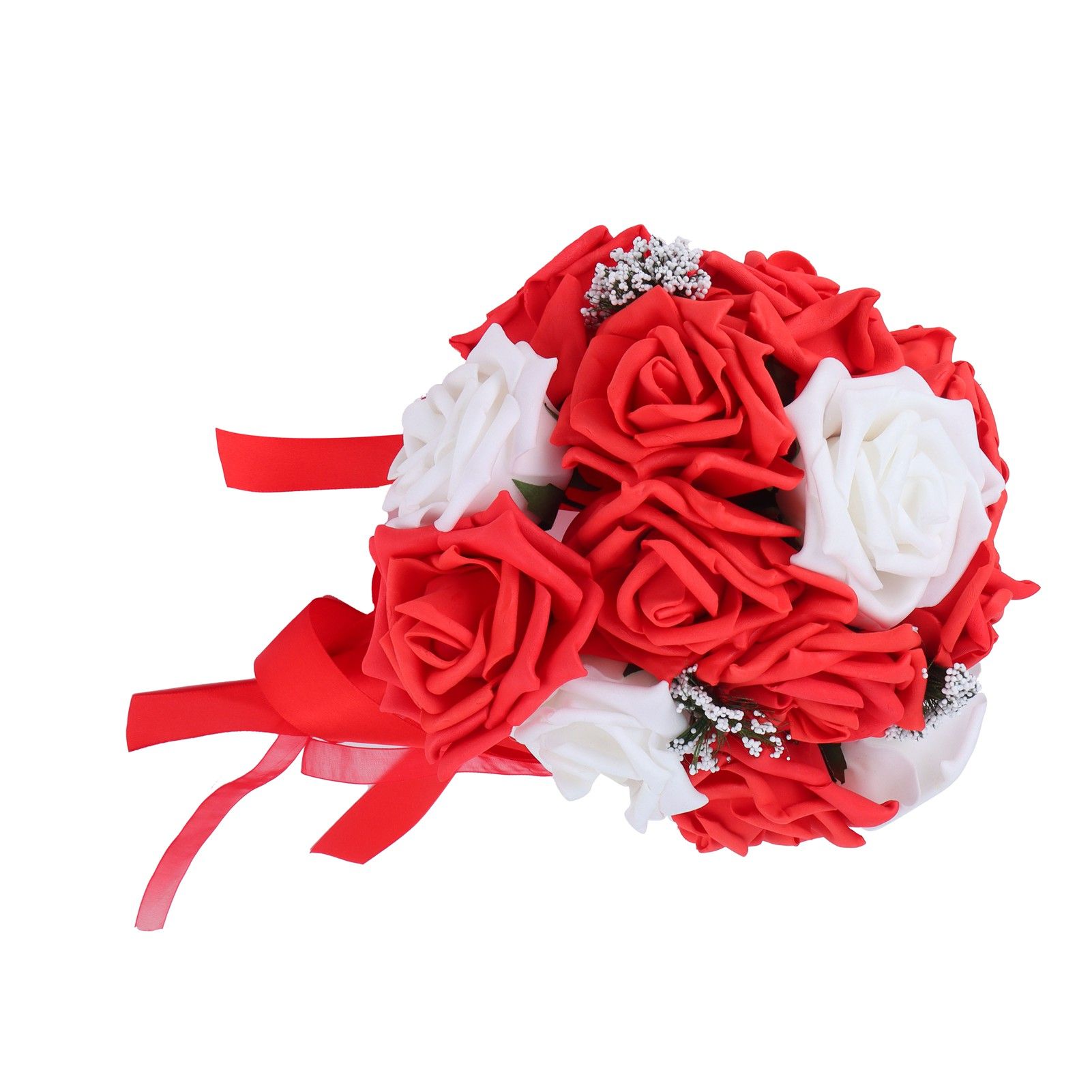 Bridal Bouquet PE Artificial Flowers Bunch for Wedding Stage Office Home view 8