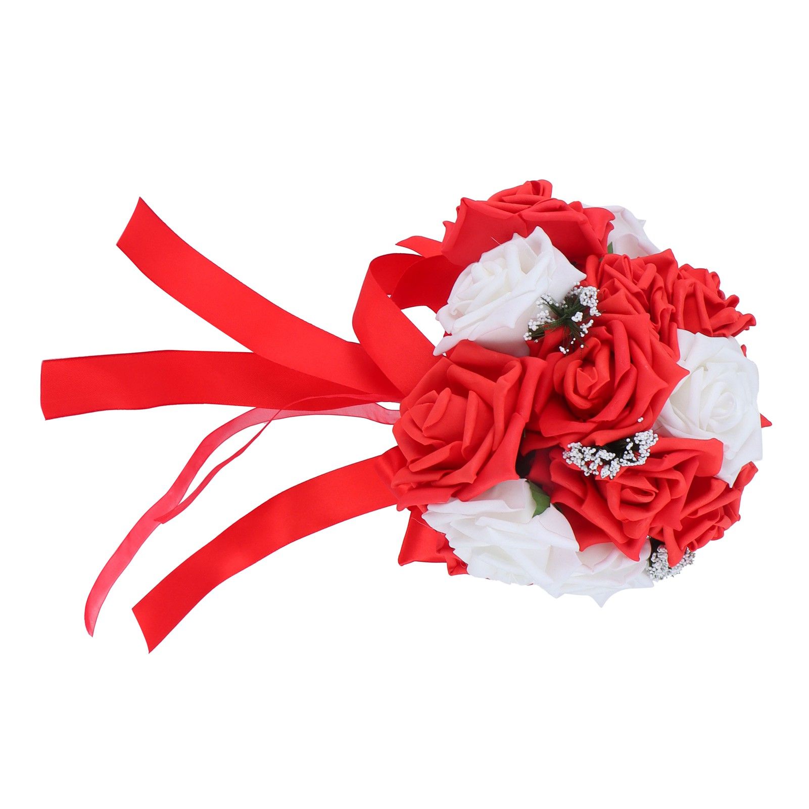 Bridal Bouquet PE Artificial Flowers Bunch for Wedding Stage Office Home view 9