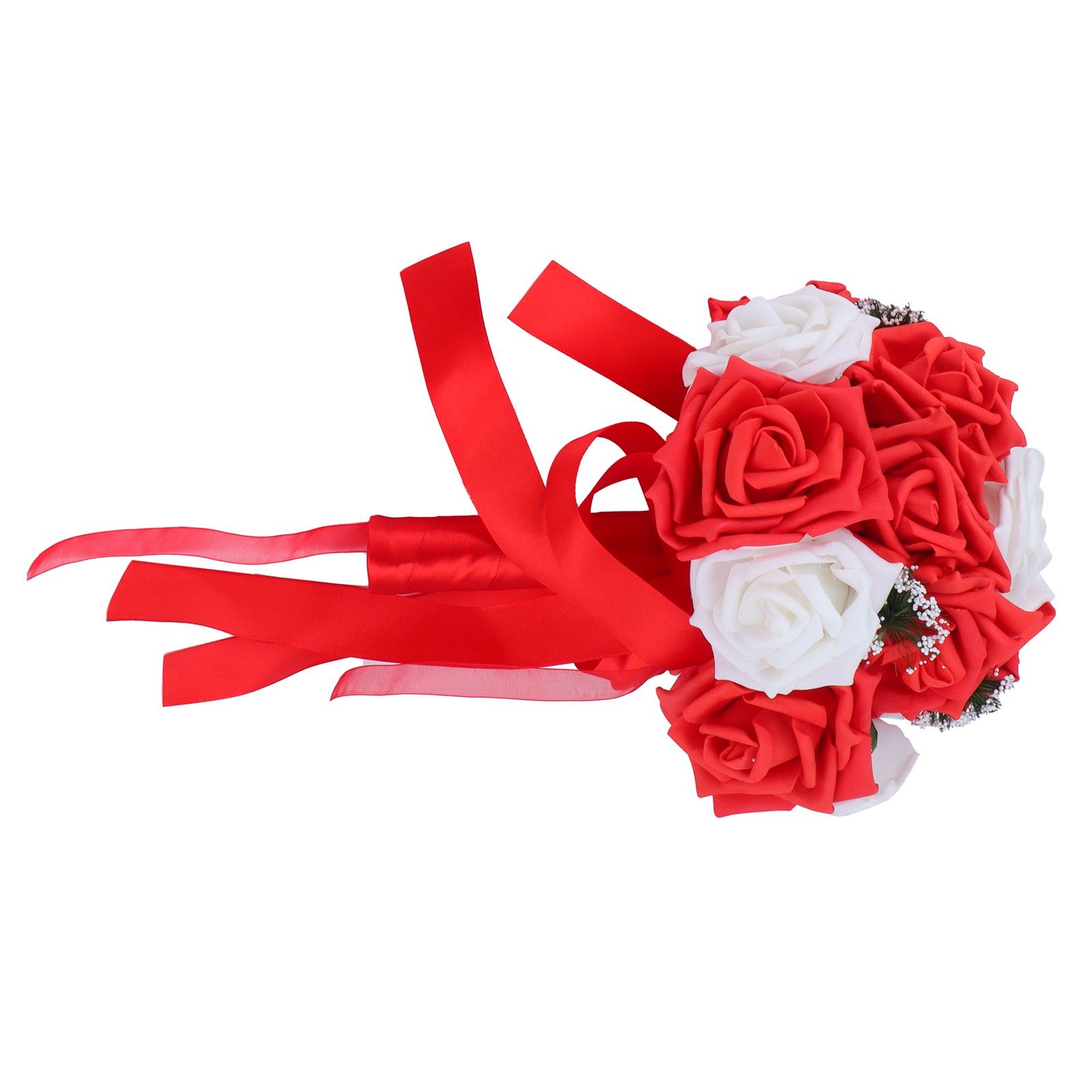 Bridal Bouquet PE Artificial Flowers Bunch for Wedding Stage Office Home view 10