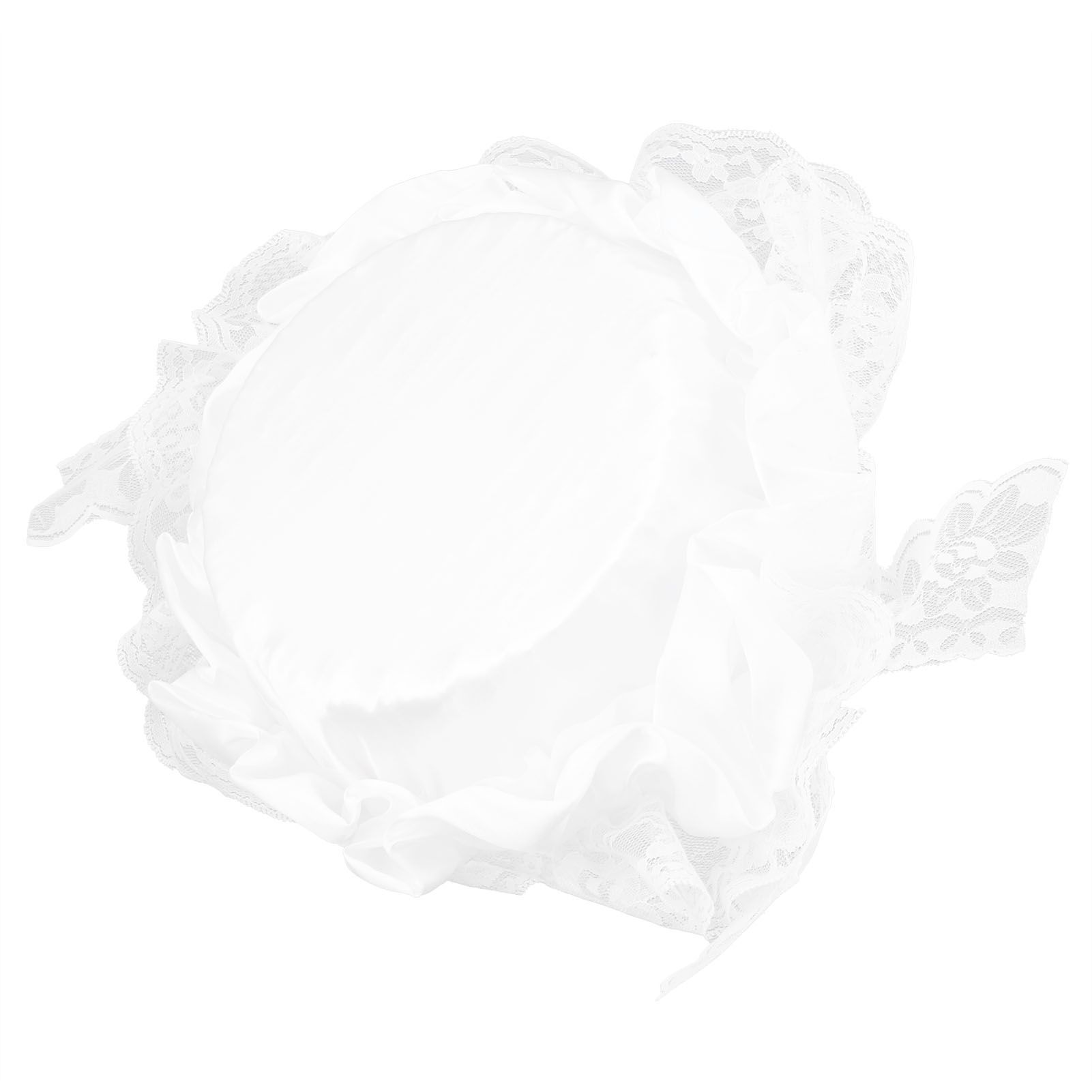 Wedding Flower Basket with White Lace Romantic Lightweight Elegant Basket for view 8