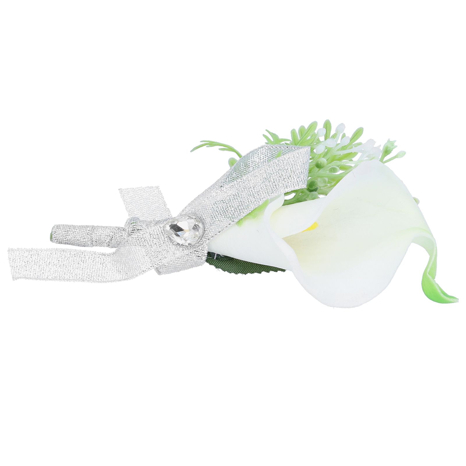 Artificial Flower Wedding Corsage Groom Bride Boutonniere Brooch Wedding Party view 4