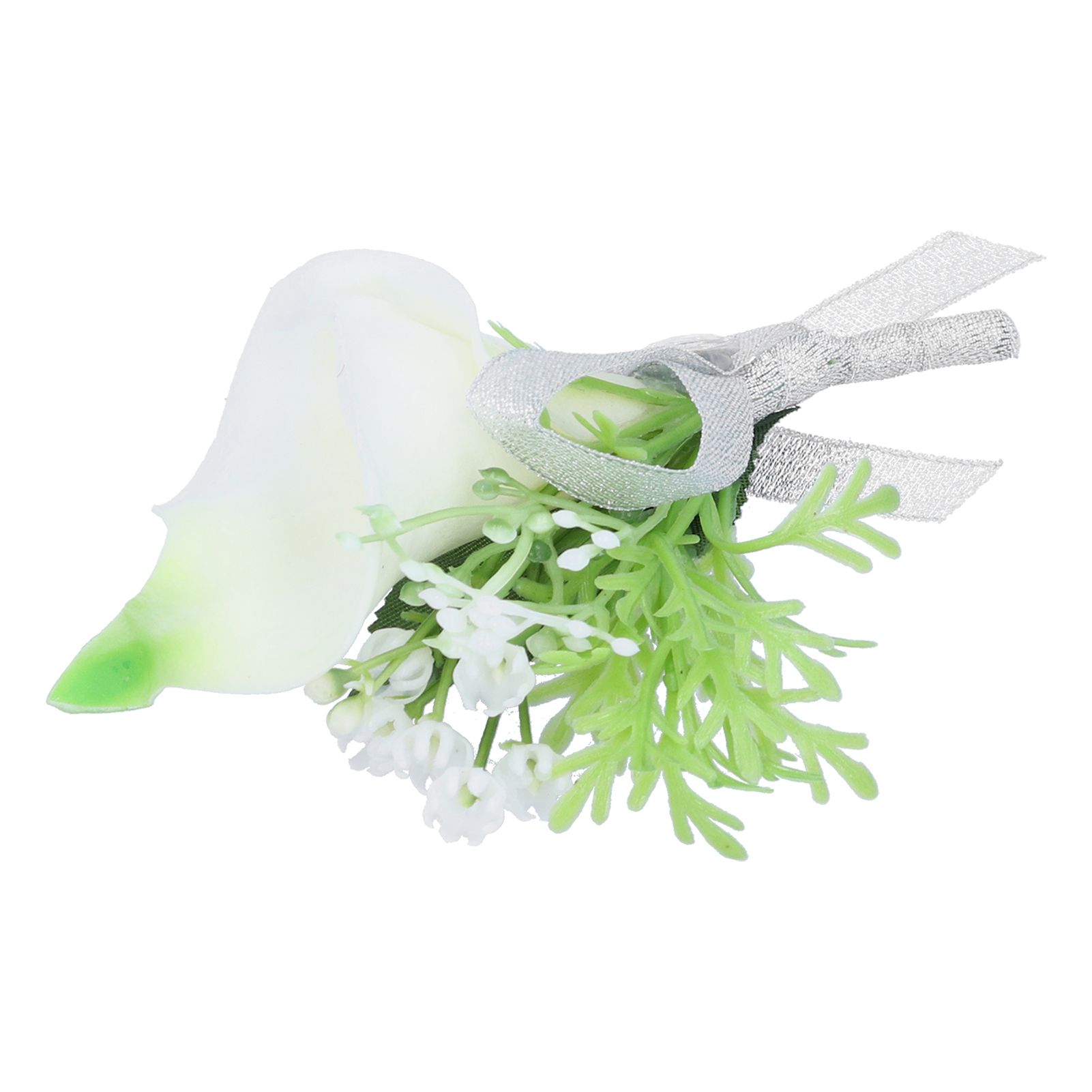 Artificial Flower Wedding Corsage Groom Bride Boutonniere Brooch Wedding Party view 7