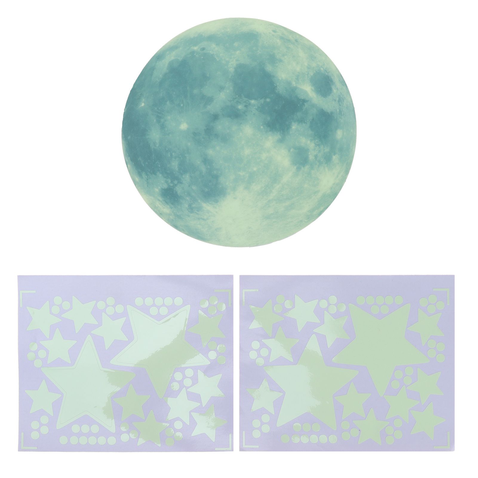 Planet Star Wall Stickers Luminous Wall Decals for Kids Room Baby Nursery Home view 2