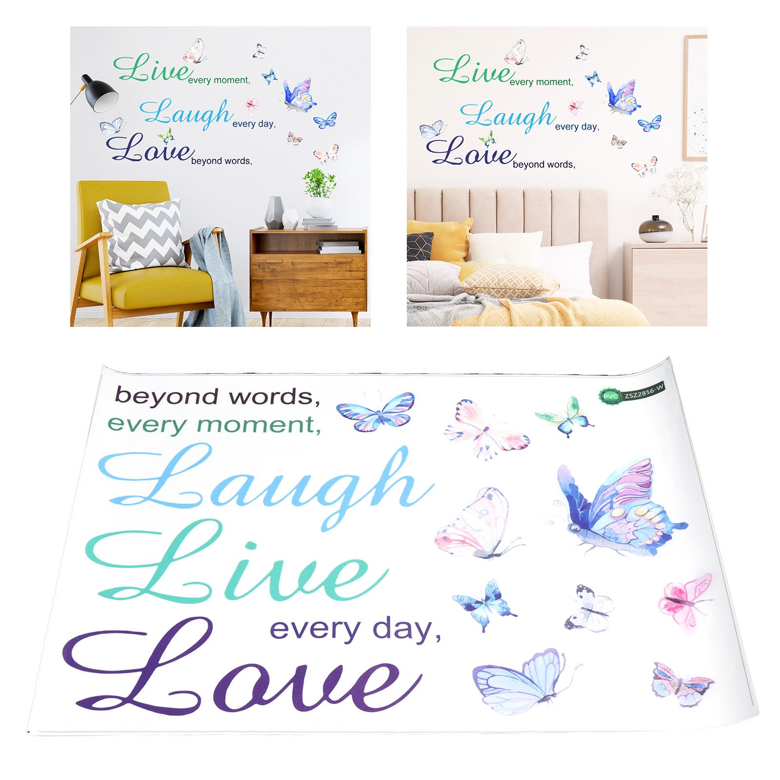 SelfAdhesive Wall Sticker PVC Wall Decal for Living Room Bedroom Study Restaurant view 11