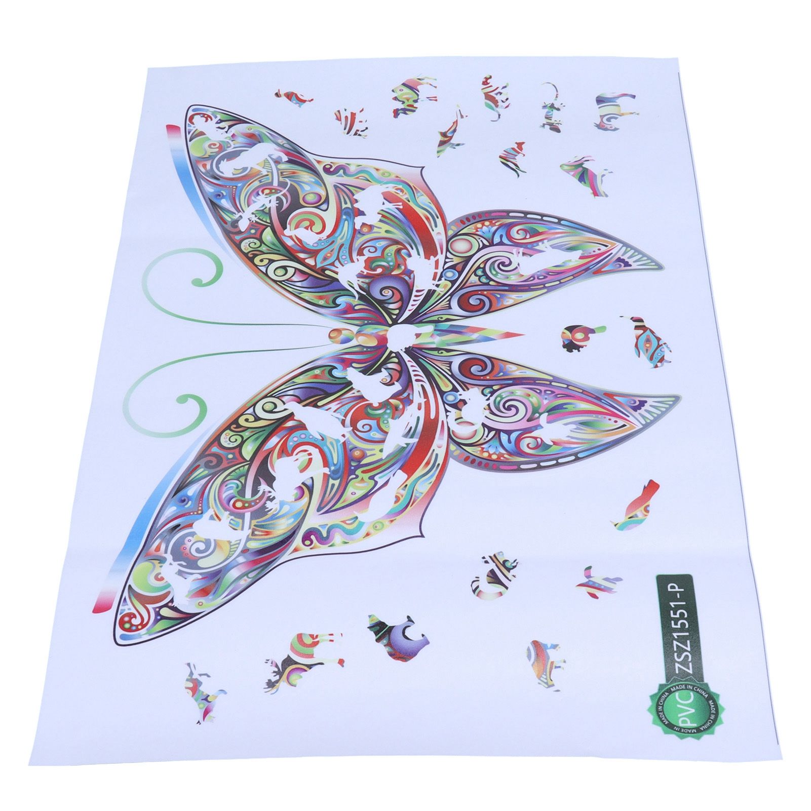 Colorful Animal Pattern Wall Decal Sticker DIY Butterflies Wall Art view 4