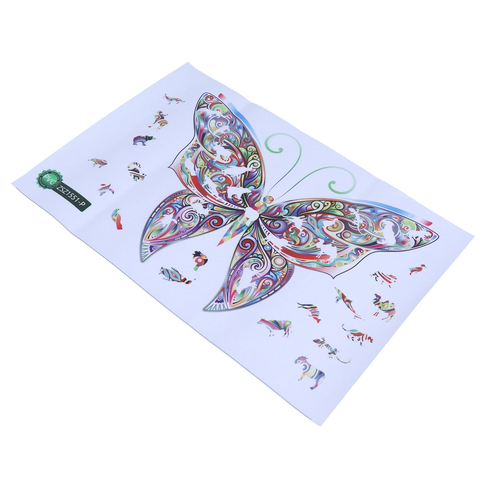 Colorful Animal Pattern Wall Decal Sticker DIY Butterflies Wall Art view 6
