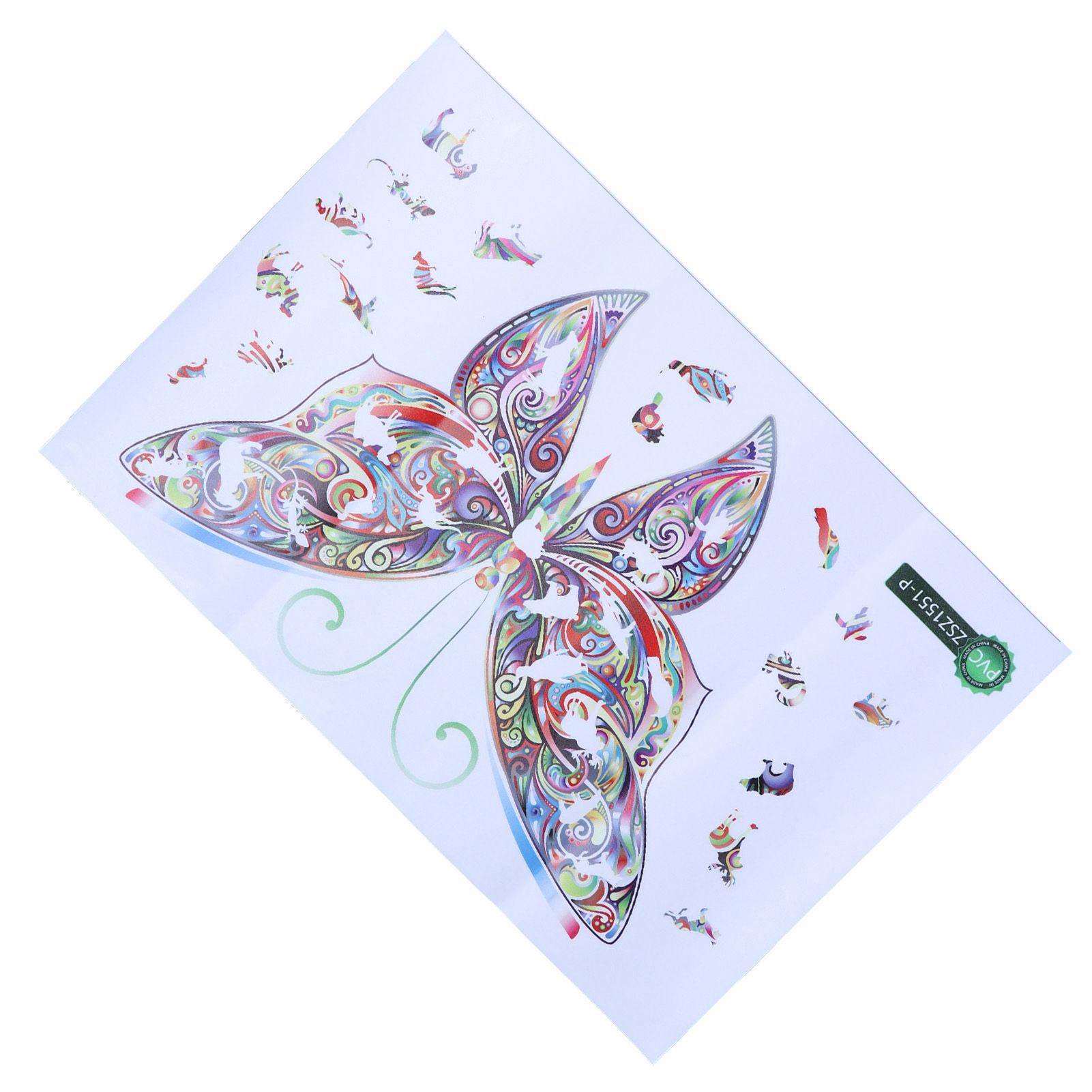 Colorful Animal Pattern Wall Decal Sticker DIY Butterflies Wall Art view 10