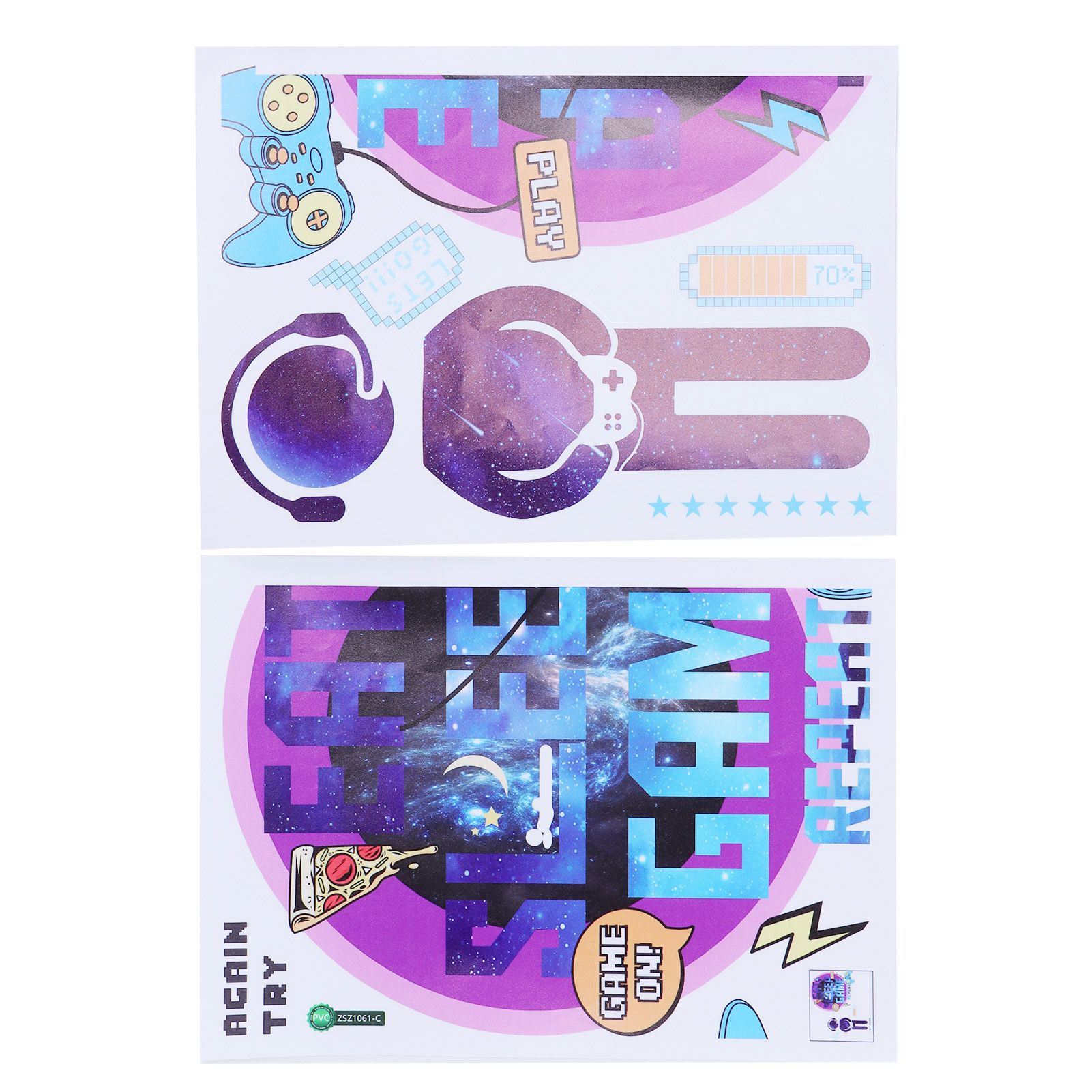 PVC Wall Stickers Removable SelfAdhesive Gamer Decals Wallpaper for Home view 10