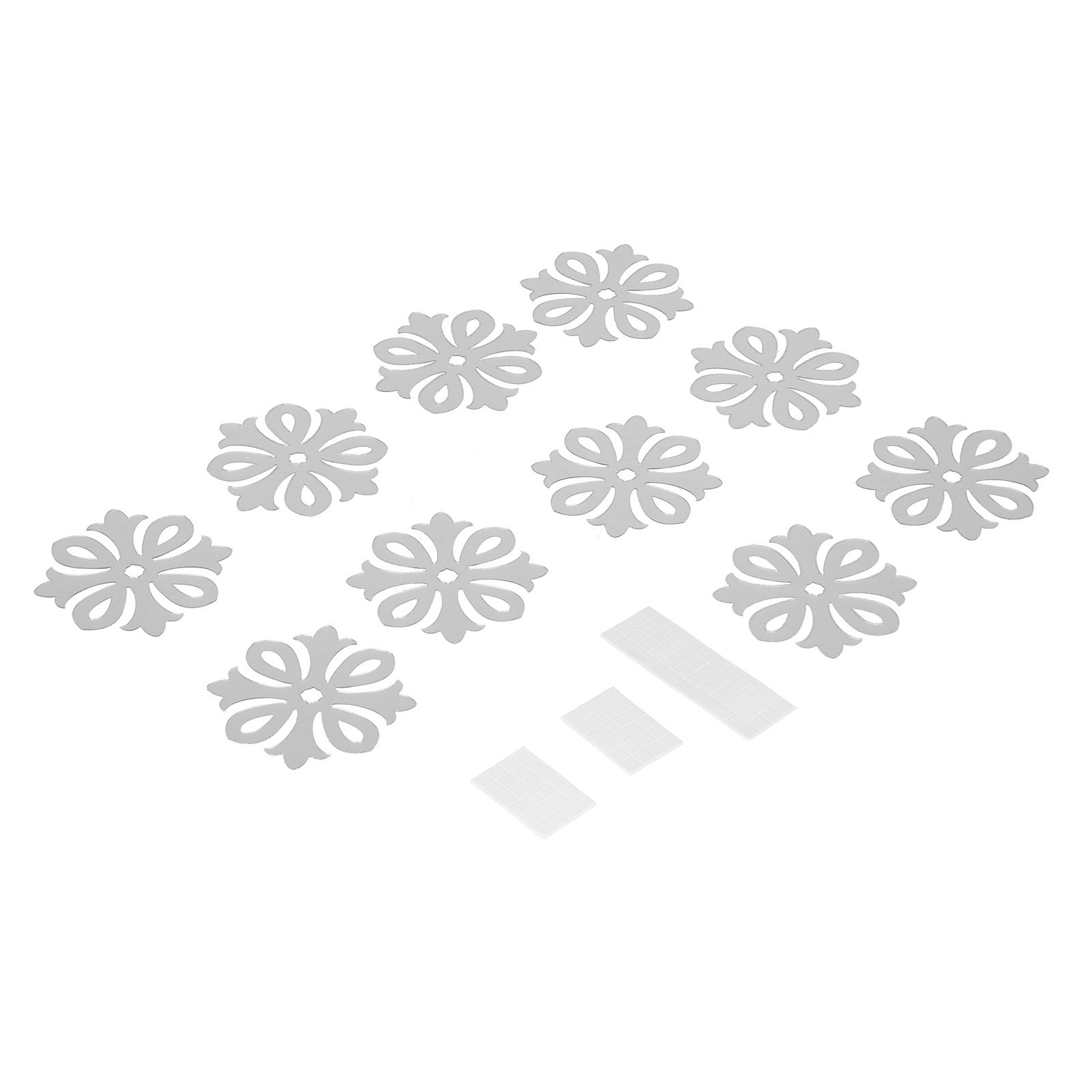 DIY Modern Ceiling Decal Mirror Wall Stickers for Living Room TV Background view 3