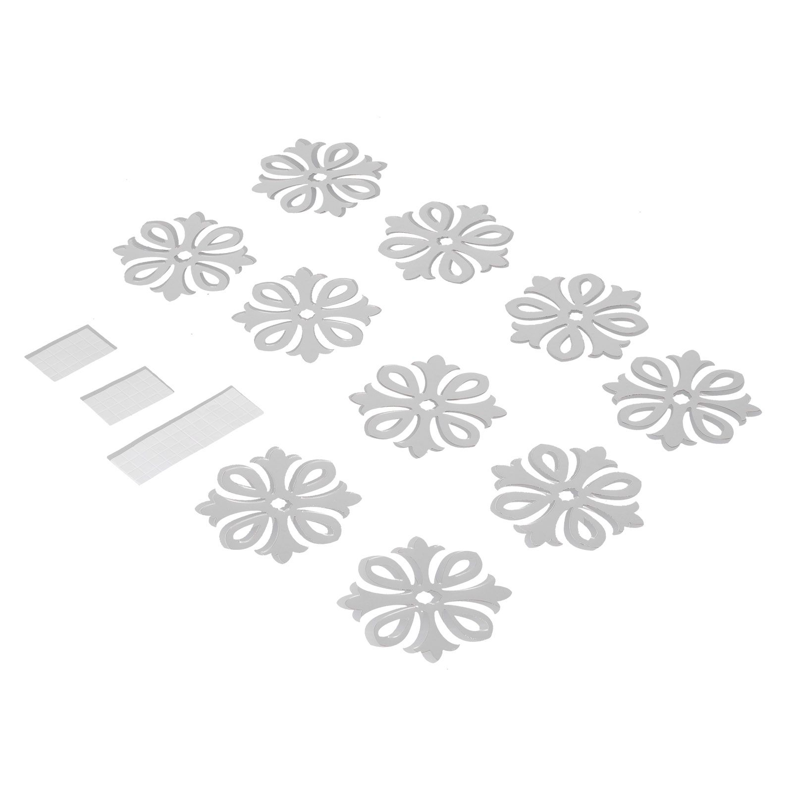 DIY Modern Ceiling Decal Mirror Wall Stickers for Living Room TV Background view 4
