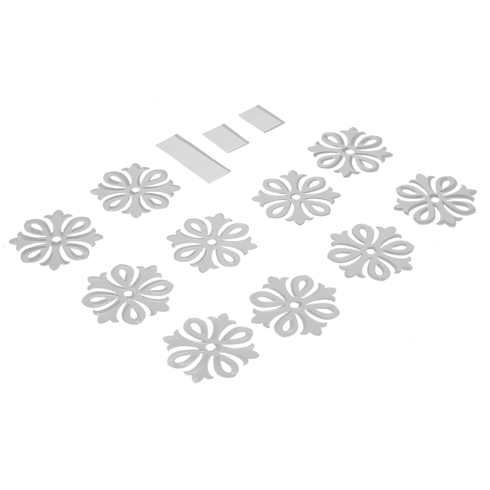 DIY Modern Ceiling Decal Mirror Wall Stickers for Living Room TV Background view 5