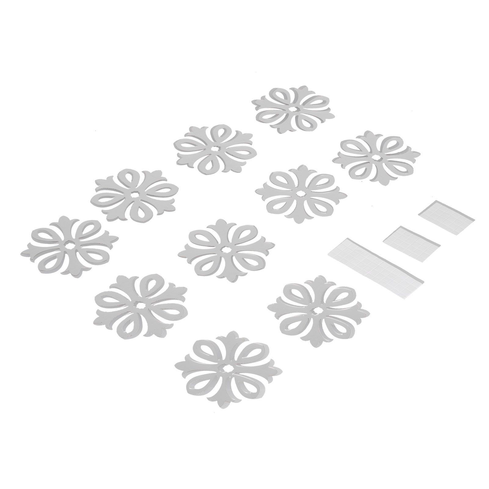 DIY Modern Ceiling Decal Mirror Wall Stickers for Living Room TV Background view 9