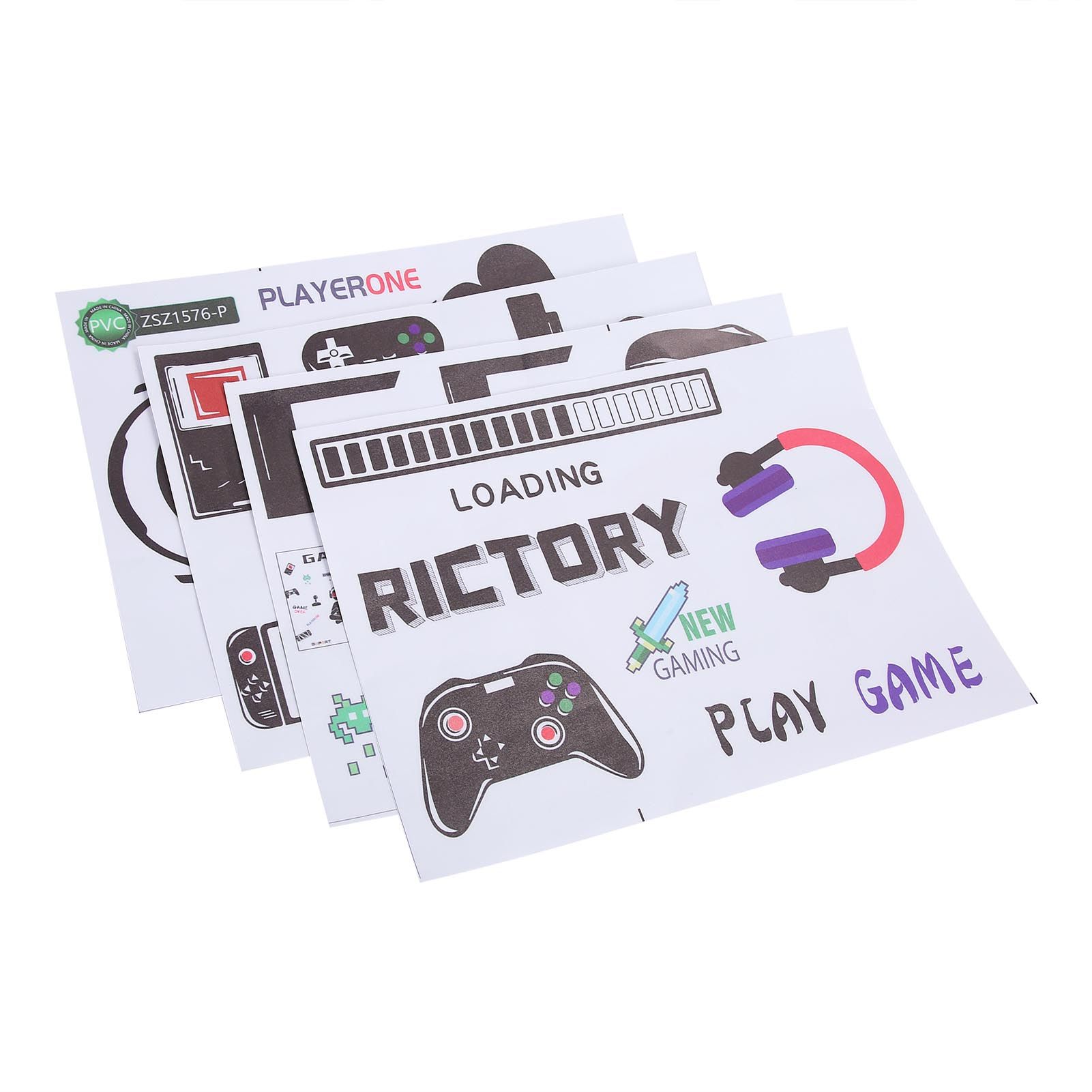SelfAdhesive Wall Stickers Game Consoles DIY Decal for Living Room Bedroom view 7