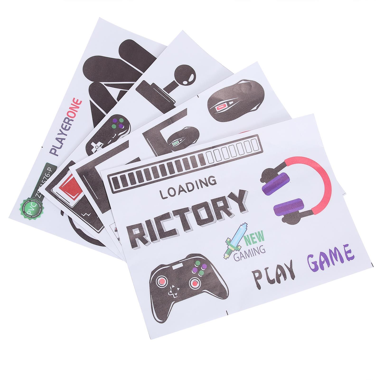 SelfAdhesive Wall Stickers Game Consoles DIY Decal for Living Room Bedroom view 9