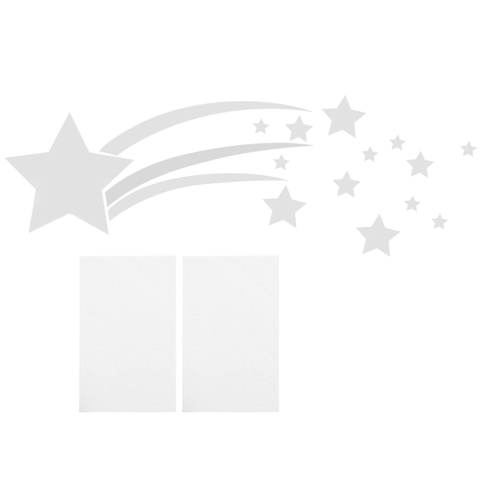 3‑Dimensional Wall Sticker Star Mirror Wall Decal for Living Room Bedroom view 2