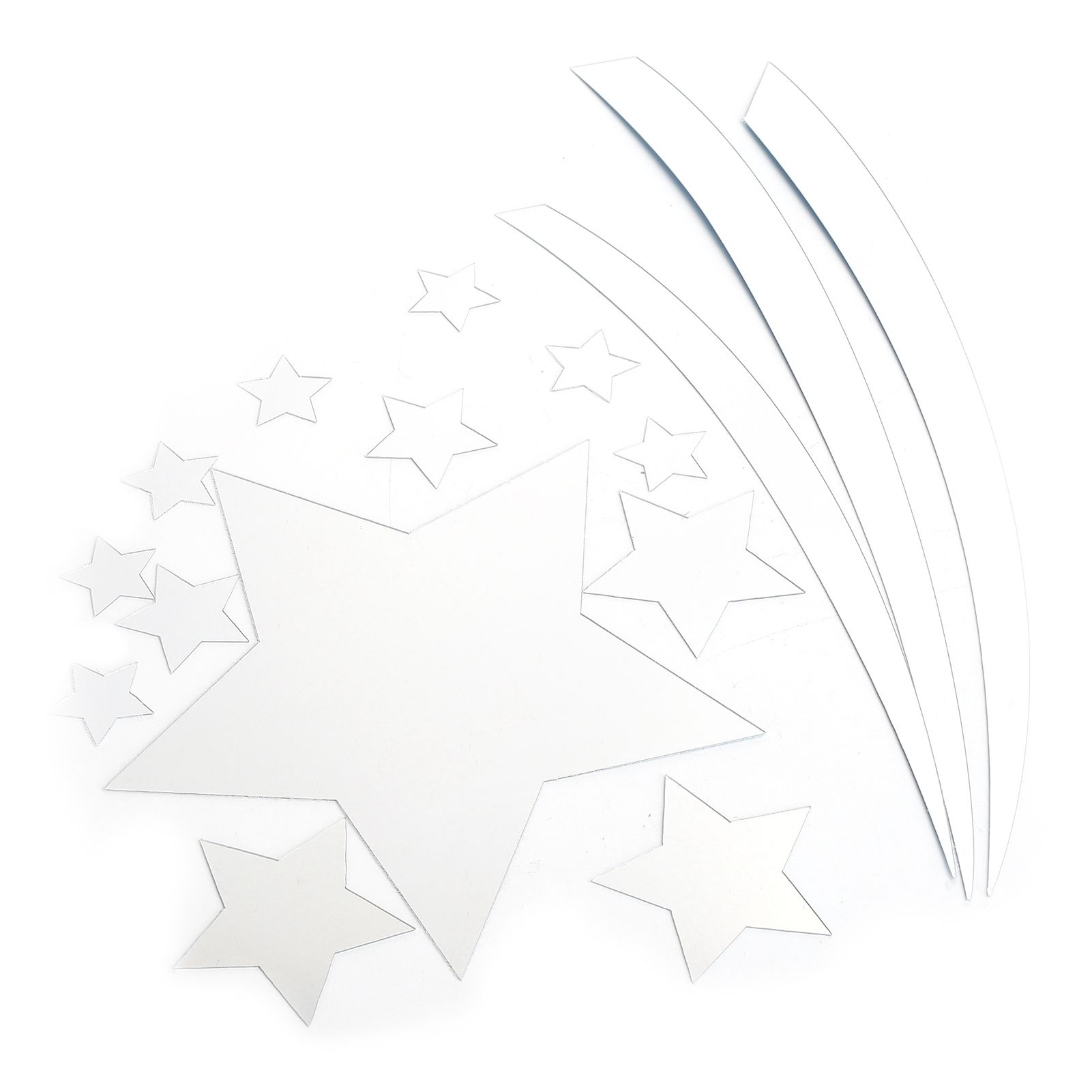 3‑Dimensional Wall Sticker Star Mirror Wall Decal for Living Room Bedroom view 7