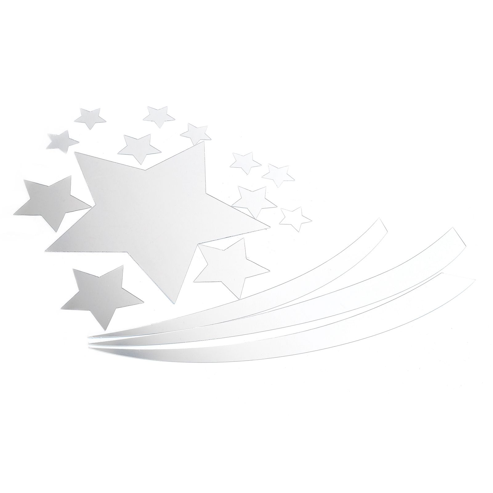 3‑Dimensional Wall Sticker Star Mirror Wall Decal for Living Room Bedroom view 8