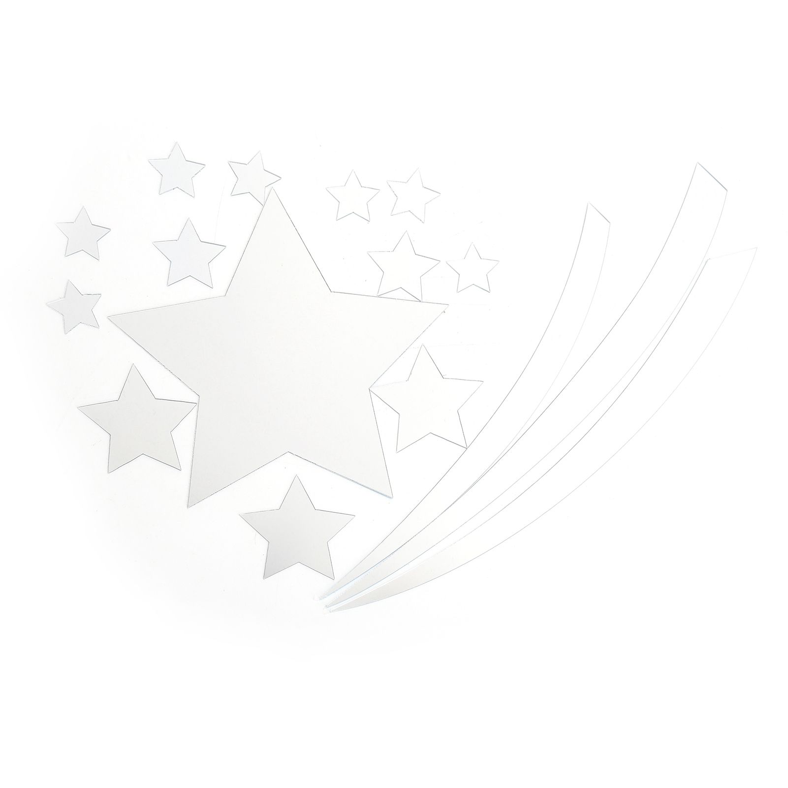 3‑Dimensional Wall Sticker Star Mirror Wall Decal for Living Room Bedroom view 9