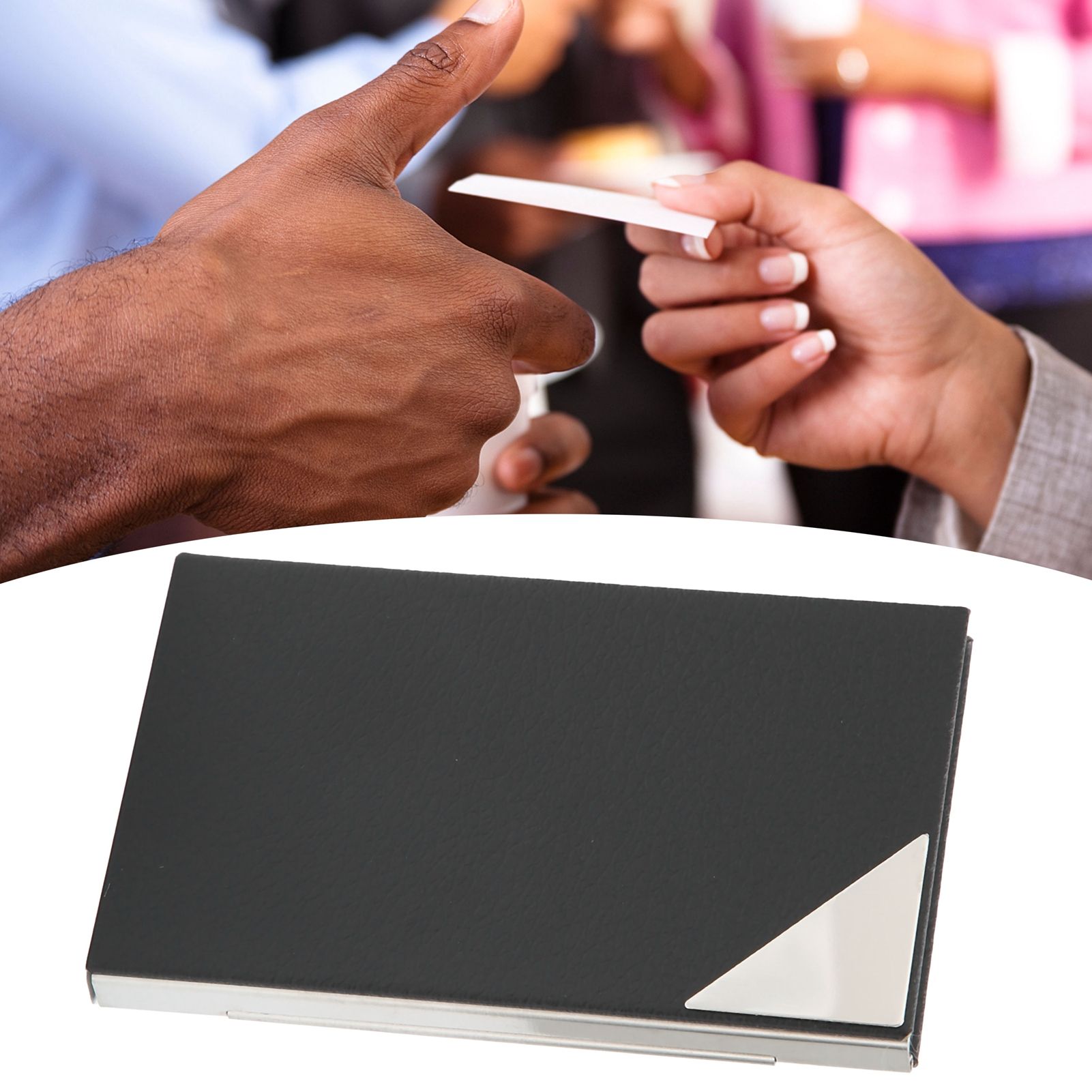 Business Card Holder Easy to Open and Close Wearresistant Materials Portable view 12