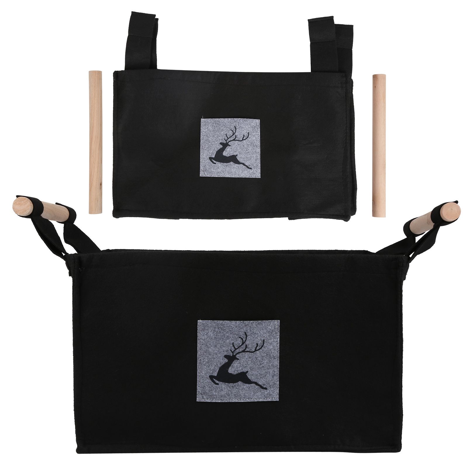 Portable Storage Basket Foldable Clothing Container Felt Storage Box Large view 3