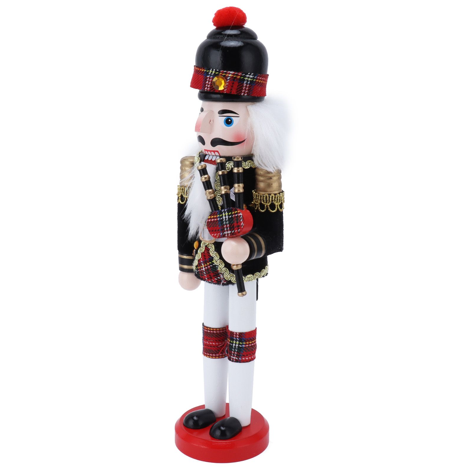 Nutcracker Soldier Doll Puppet Wooden Handcraft Christmas Wine Cabinet view 3