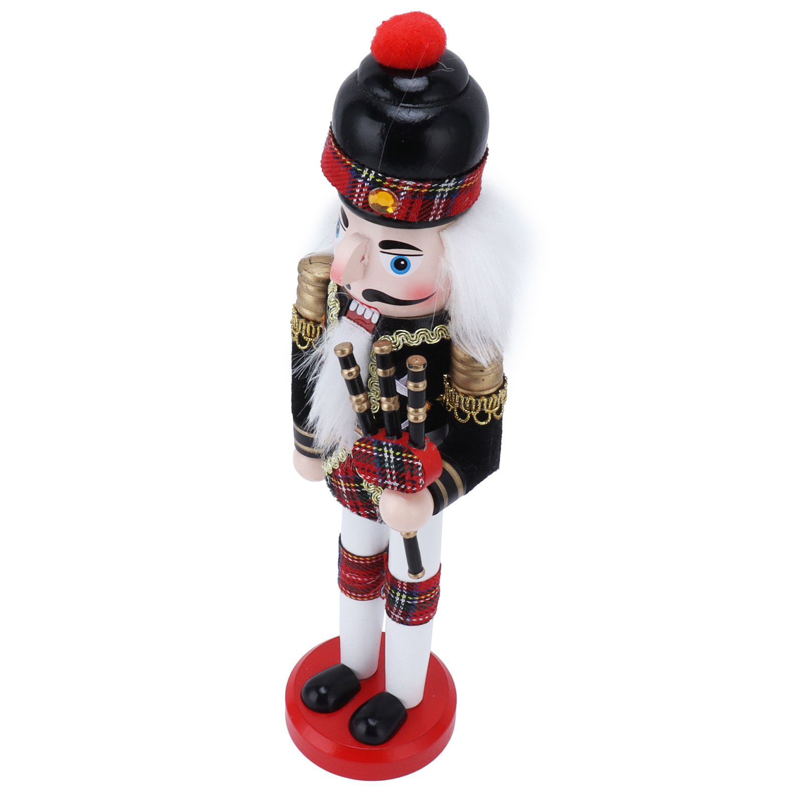 Nutcracker Soldier Doll Puppet Wooden Handcraft Christmas Wine Cabinet view 4