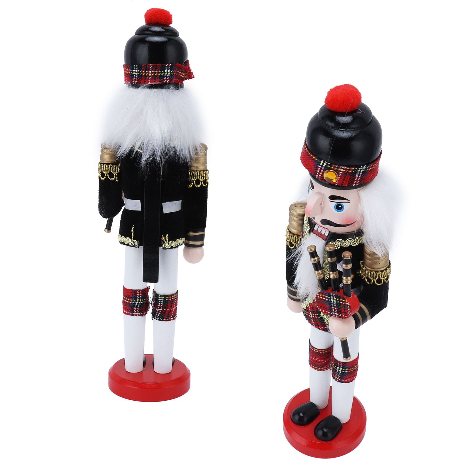 Nutcracker Soldier Doll Puppet Wooden Handcraft Christmas Wine Cabinet view 5