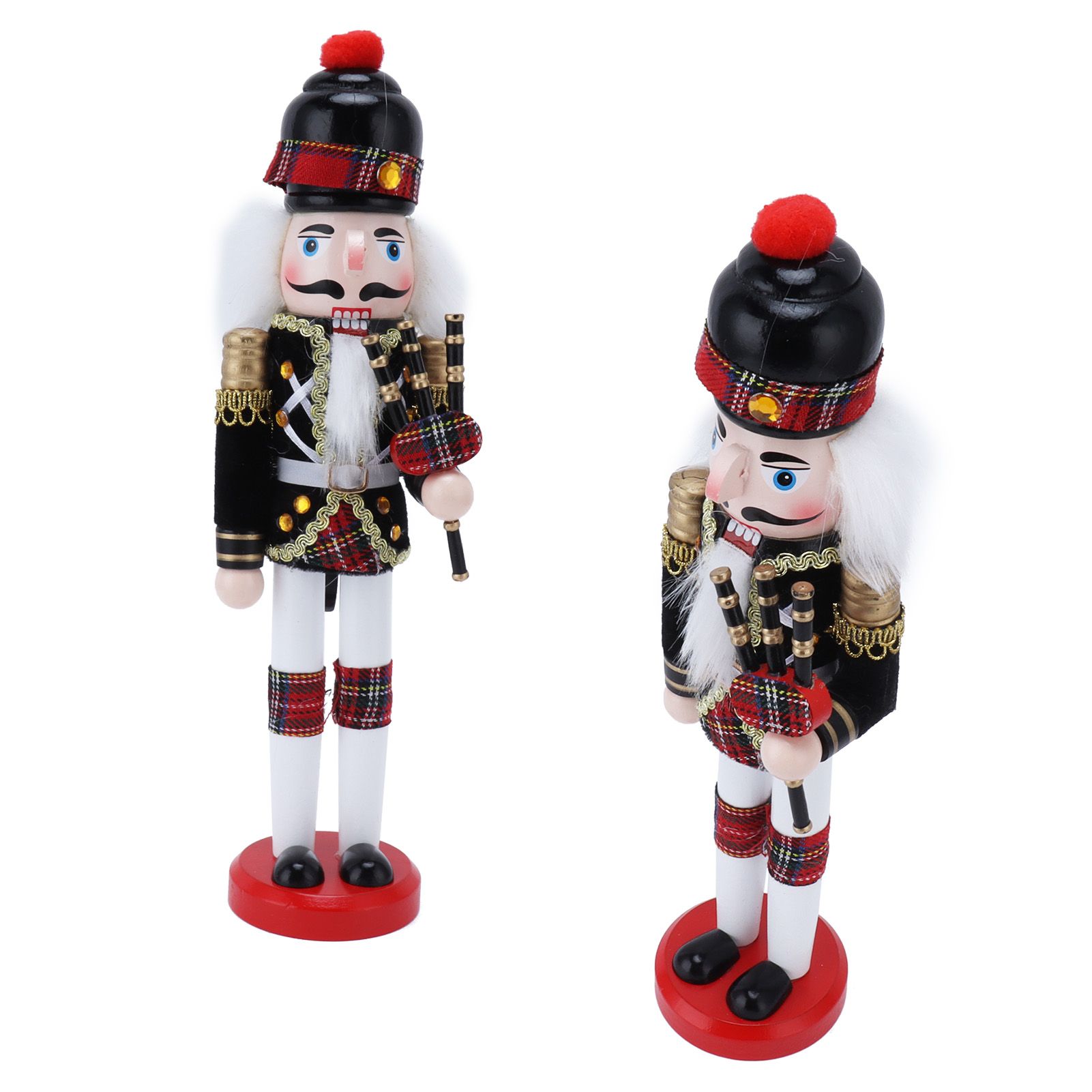Nutcracker Soldier Doll Puppet Wooden Handcraft Christmas Wine Cabinet view 6