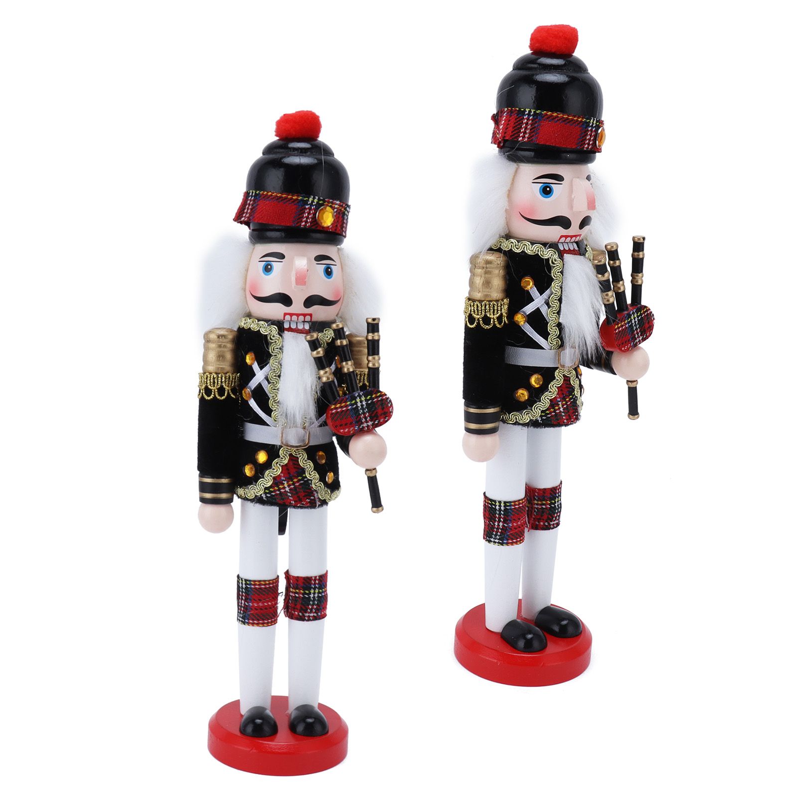 Nutcracker Soldier Doll Puppet Wooden Handcraft Christmas Wine Cabinet view 7