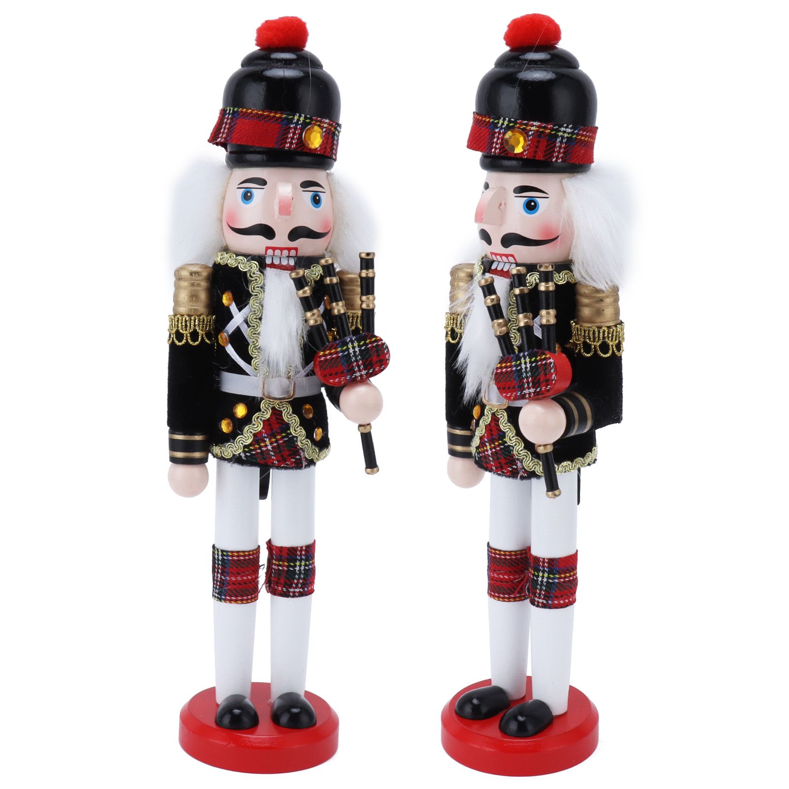 Nutcracker Soldier Doll Puppet Wooden Handcraft Christmas Wine Cabinet view 8