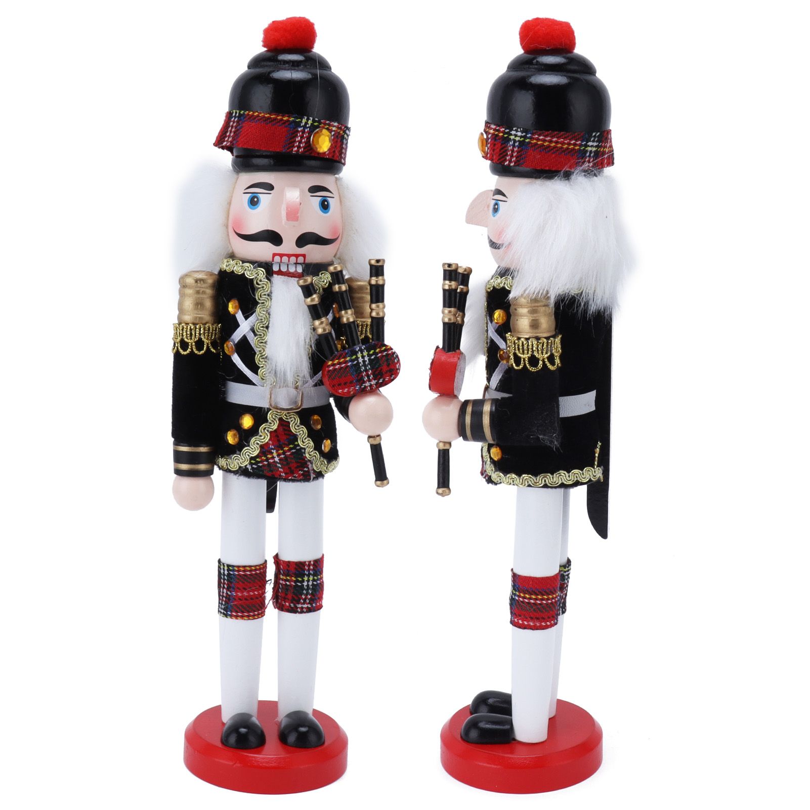 Nutcracker Soldier Doll Puppet Wooden Handcraft Christmas Wine Cabinet view 9