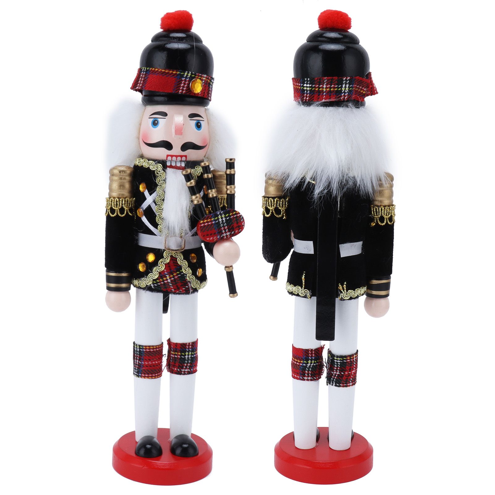 Nutcracker Soldier Doll Puppet Wooden Handcraft Christmas Wine Cabinet view 10
