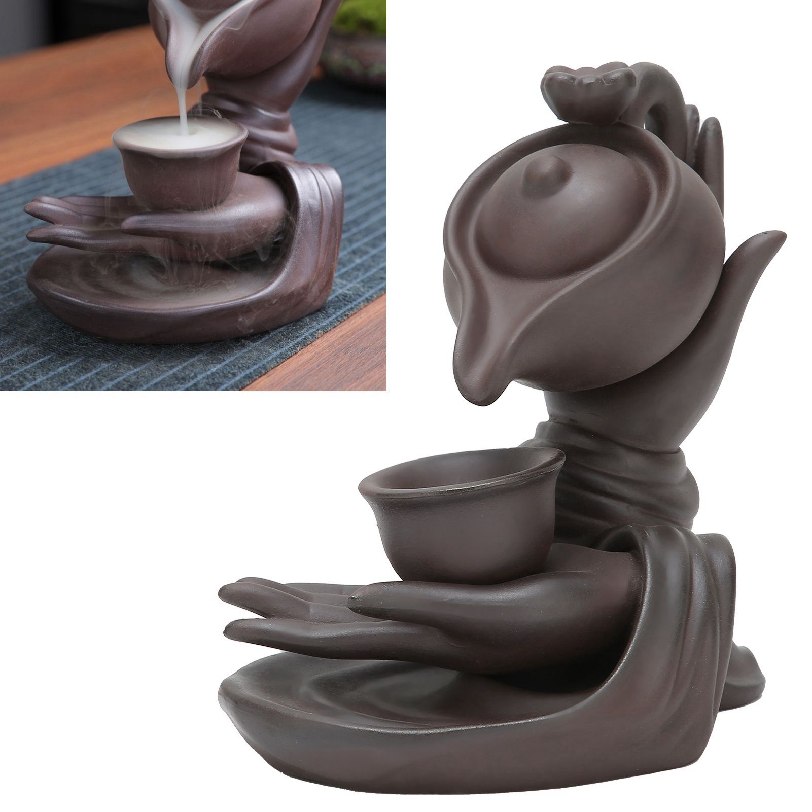 Waterfall Incense Burner Innovative Smoke Backflow Incense Holder Table Decoration view 11