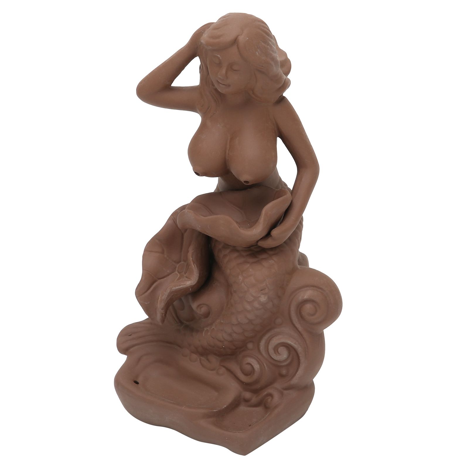 Indoor Incense Burner Red Porcelain Backflow Incense Holder Home Office view 3