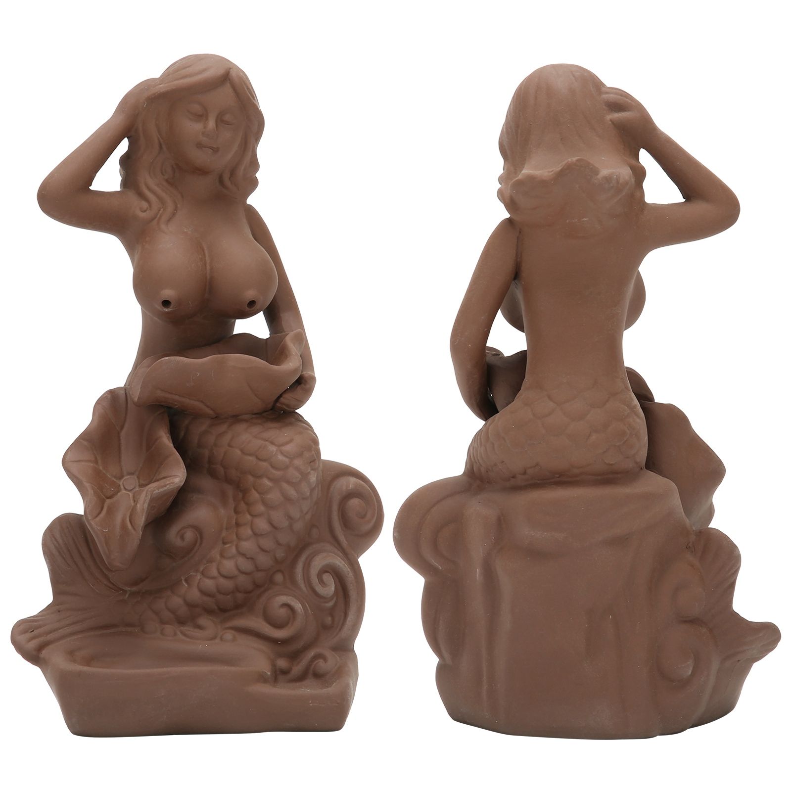 Indoor Incense Burner Red Porcelain Backflow Incense Holder Home Office view 6