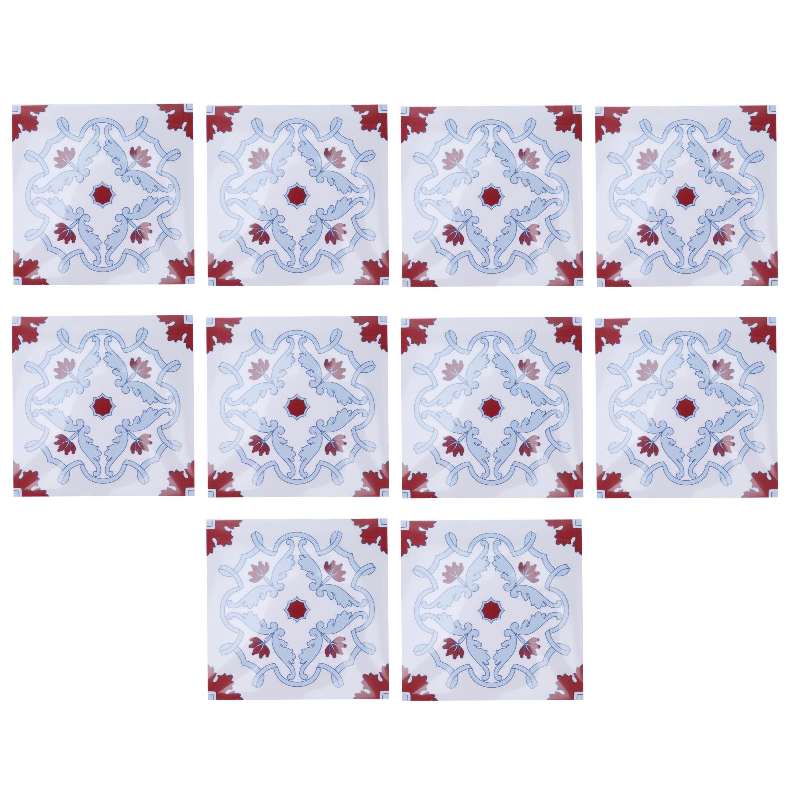 10pcs Wall Sticker Waterproof Self Adhesive Tile Sticker for Kitchen Bathroom view 3