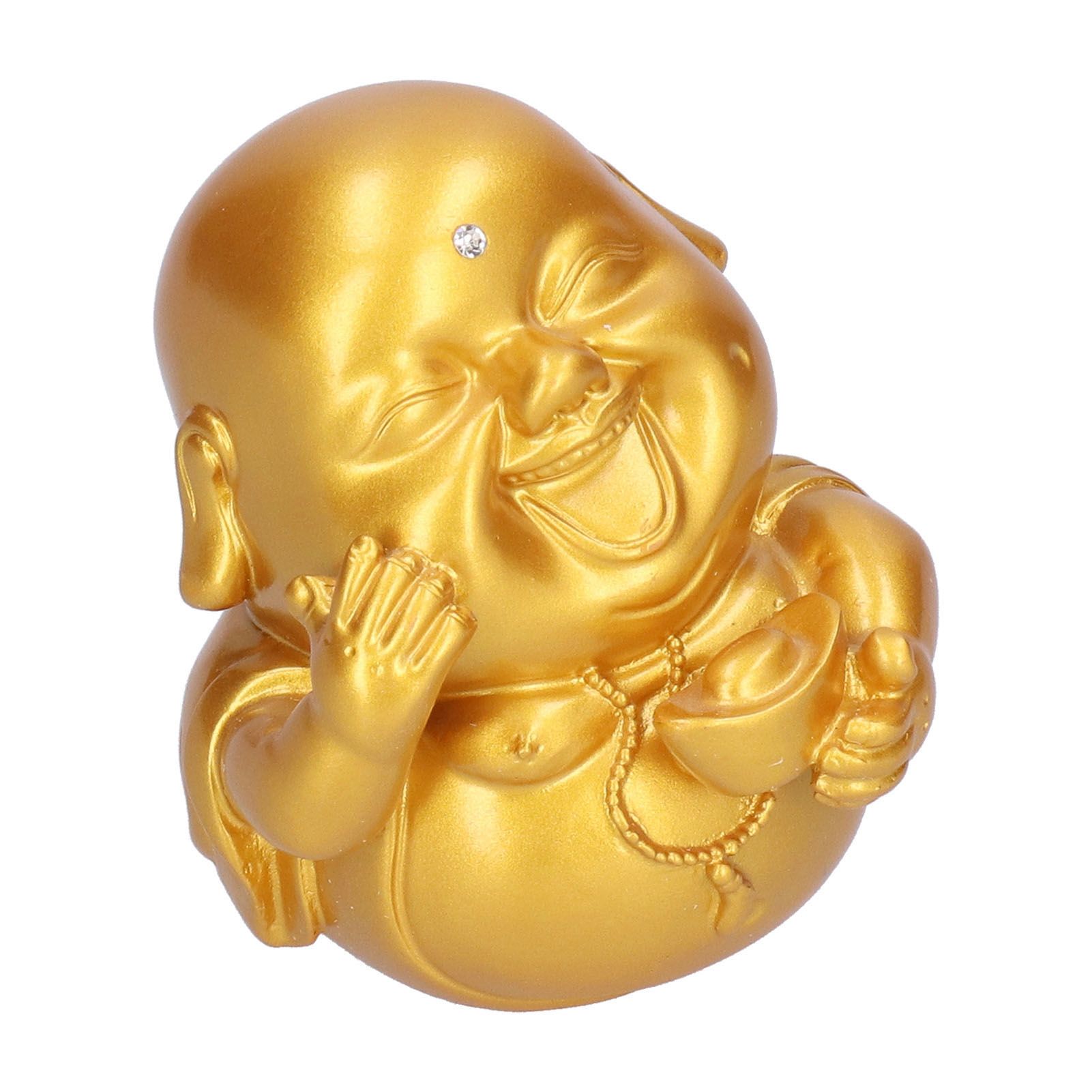 Maitreya Buddha Statue Holding Ingot Sculpture Figurine Home Office Decor view 6