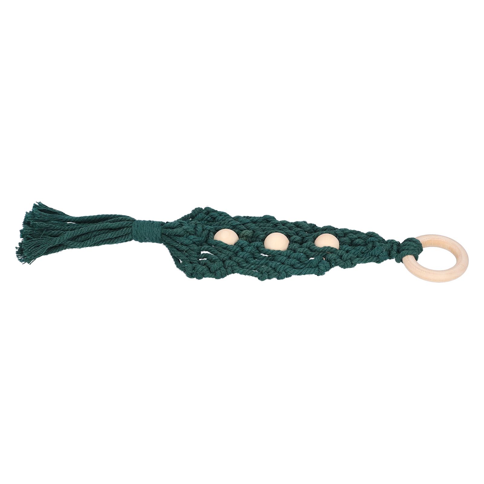 Christmas Tree Ornaments Wooden Loop Cotton Rope HandWoven Christmas Ornaments view 10