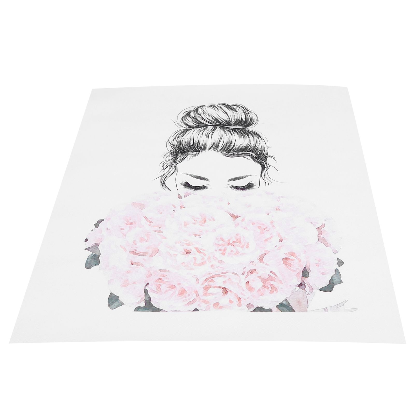 Frameless Canvas Rose Beauty Pattern Decoration Paintings for Living Room view 5