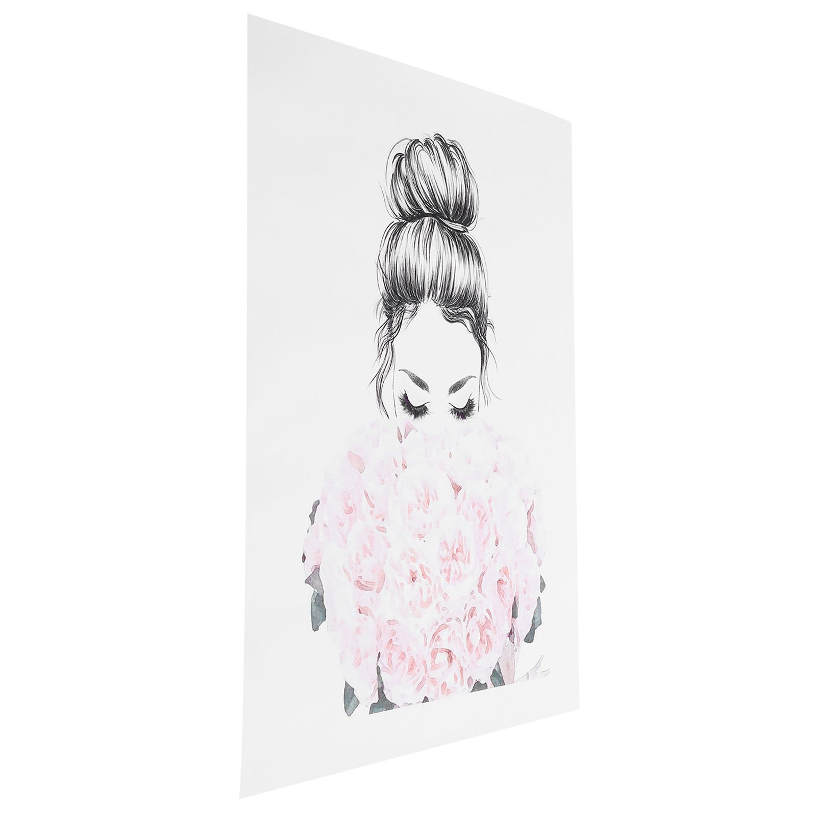 Frameless Canvas Rose Beauty Pattern Decoration Paintings for Living Room view 6
